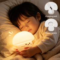 Lampe à Claquer Cartoon Intelligente à Trois Vitesses, Veilleuses Mignonnes en Silicone en Forme d'Animaux pour Chambre d'Enfant, Ambiance Sommeil, Lumières de Noël à Claquer