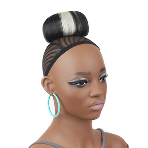 <span class=keywords><strong>Chignon</strong></span> de style occidental Noir et blanc cassé <span class=keywords><strong>Chignon</strong></span> <span class=keywords><strong>rétro</strong></span> mixte Postiche <span class=keywords><strong>Chignon</strong></span> de cheveux en forme de pomme - Product Image 2