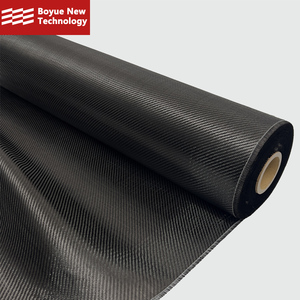 Usage général à bas prix 3k 200gsm uni et sergé 10 mètres de tissu en fibre de carbone pour l'artisanat de modification de voiture - Product Image 1