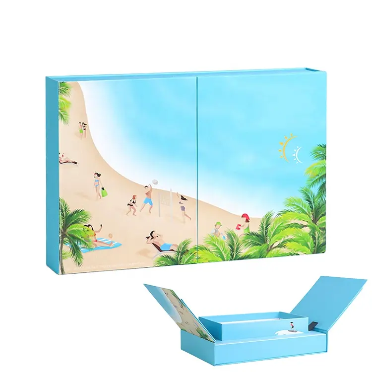 크리 에이 티브 플립 뚜껑 내부 상자 자동 리프팅 더블 도어 선물 종이 상자