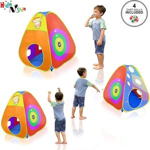 Extérieur Nouveau 4 en 1 Garçons Filles Cible Jeu Tipi Enfants Ramper <span class=keywords><strong>Tunnel</strong></span> Hoop Jouet Tente Playhouse Enfants Ball Pit - Product Image 5