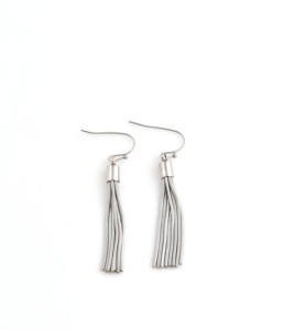Pendientes de Borla Plateados en Acero Inoxidable de Alta Calidad para Mujer, Joyería Fina de Moda JM - Product Image 4