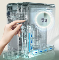 Dispensador de 4 etapas 75GPG, sistema de ósmosis inversa RO, purificador de agua para beber directamente, dispensador de agua para encimera de mesa
