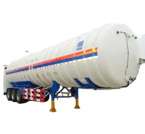 3 axles liquid gas tanker trailer transport for LNG gas for sale