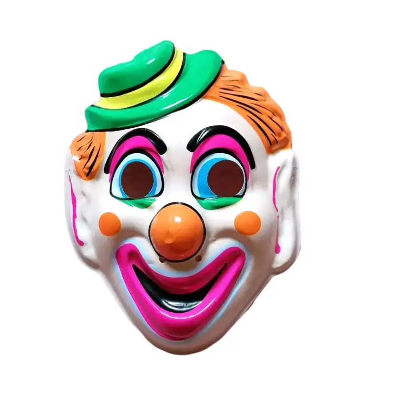 Maßge schneiderte Vintage Plastik Kinder maske gruselige Clown Maske
