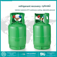 Cilindro de Recuperación de Refrigerante RIEUQ R410/22, Unidad de Almacenamiento en Frío, Aire Acondicionado, Botella de Recuperación de Flúor Reutilizable de 12L, Evaporador