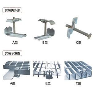 Доступны различные типы зажимов для решетки: самоблокирующийся зажим, зажим <span class=keywords><strong>J</strong></span>, зажим M для крепления решетки - Product Image 2
