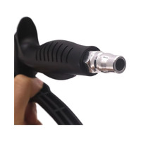 Pistolet de nettoyage haute pression 1/4"NPT avec contrôle de débit de précision, pistolet à air industriel pour l'élimination de la poussière, pistolet pneumatique