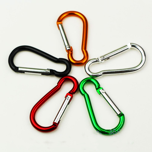 5# aluminum alloy carabiner clip spring-snap hook heavy duty carabiner quick link buckle clip for camping fishing hiking