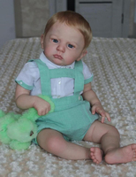 Muñeca Reborn NPK de 24 pulgadas para bebé, muñeco recién nacido con acabado pintado, con piel de Mickey 3D, venas visibles, cuerpo suave