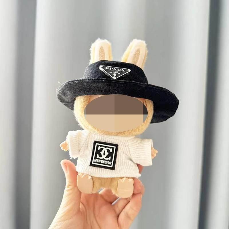 Chapeau en nylon blanc PPD noir