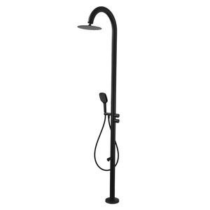 Colonne <span class=keywords><strong>de</strong></span> douche en acier inoxydable brossé pour extérieur, eau chaude et froide, piscine, certifiée CE SASO UPC, modèle HW2301 - Product Image 4