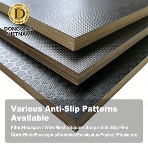 18mm Anti Slip Plywood 4x8 Sheet Black Film Faced Plywood for <b>Trailer</b> Van <b>Flooring</b> - Product Image 2
