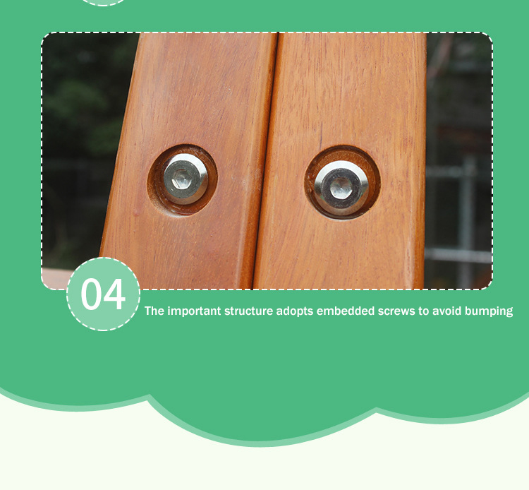 Small Size Kids Wooden Outdoor Playground Multifunction Outdoor Amusement Park Wooden Equipment For Children