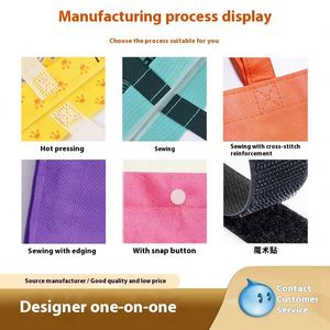 Sac fourre-tout non tissé à motif géométrique de Noël avec logo personnalisé pour emballage cadeau événementiel - Product Image 3