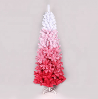 Sapin de Noël rose de 1,80 m pour intérieur, vente chaude directe usine, faible MOQ, sapins de Noël de haute qualité à charnières
