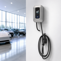 Chargeur mural pour véhicule électrique certifié CE AC 7/11/22kW, état neuf, charge intelligente, écran tactile 5 pouces, OCPP 1.6, 16A, IP55