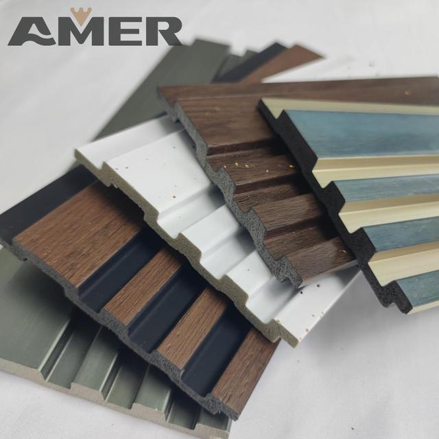 Louver Wood Acoustic Fluted Sound Proof Pvc Marble Pu Interior Decorative Other Stone Interior 3d Ps Wpc Pvc Boards Wall Panels