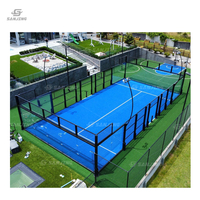 Kit de terrain de padel en gros avec accessoires complets, terrain de padel professionnel pour les distributeurs mondiaux