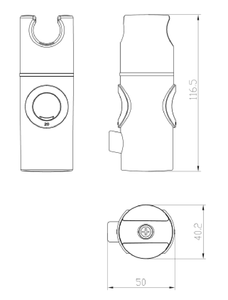 ABS placcato in plastica lucidato cromato testa della <span class=keywords><strong>doccia</strong></span> Slider regolabile supporto per <span class=keywords><strong>doccia</strong></span> uso bagno - Product Image 4