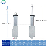 Actionneur linéaire Micro électrique en acier inoxydable 10/17.5/21/25/30/50/75/100mm temps ACME matériau métallique boîtier actionneur de corps