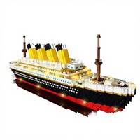 Kit de construction de maquettes en plastique de grande taille, de qualité supérieure, à faire soi-même, jouet éducatif, ensemble de blocs de construction du Titanic pour la décoration de la maison