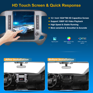 <span class=keywords><strong>Lecteur</strong></span> multimédia DVD Android de haute qualité OEM pour GMC Sierra VIA Vtrux Truck/Chevrolet Silverado LD 2014-, écran tactile 12,1 pouces - Product Image 3
