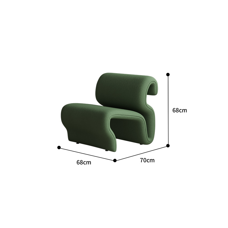 Velours vert givré vintage