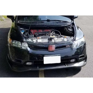 ใหม่สำหรับ8TH Gen Type R Si Add HC ประเภทดาบคาร์บอนกันชนหน้าคางลิปสปอยเลอร์สีดำ - Product Image 3