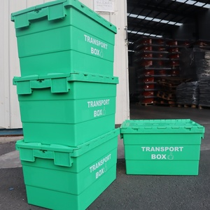 Heavy-Duty nhựa Stack và Nest container Trinh Nữ PP chất liệu rắn hộp phong cách có thể tái chế và nestable cho cosmeceutical cửa hàng - Product Image 1