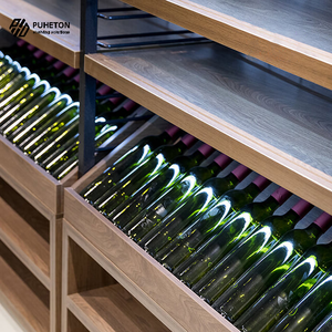 رفوف عرض زجاجات خشبية ومعدنية رائجة البيع في السوبر ماركت - Product Image 3