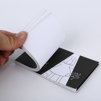 Mini pochette de livre personnalisée avec page intérieure Flip Animation Cartoon Creation Flip Book Papier fabriqué à partir de carton avec logo de la marque