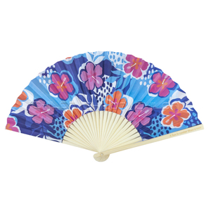 बिक्री के लिए प्रचार कस्टम लोगो एबिकोस बांस हाथ फोल्डिंग प्रशंसक - Product Image 3