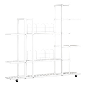 Étagère de rangement multi-niveaux en fer forgé de style européen, support de pot de fleurs <span class=keywords><strong>sur</strong></span> <span class=keywords><strong>pied</strong></span> pour salon, jardinières vertes - Product Image 5