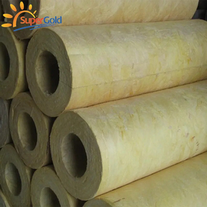 Tuyau d'isolation en laine de roche SuperGold Tube en laine de roche recouvert de feuille d'aluminium pour pipeline - Product Image 2