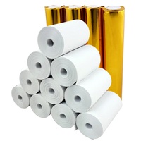 Rouleau de papier thermique 80x80mm autocollant adhésif pour imprimante de caisse enregistreuse papier de reçu ATM pour impression thermique