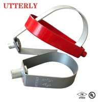 Support de tuyau industriel de haute qualité UTT41 pivotant en acier au carbone noir et galvanisé pour système d'incendie et support de tuyau antisismique