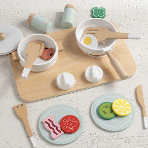 Set di Giocattoli Educativi in Legno per <span class=keywords><strong>Bambini</strong></span>: Mini Utensili da <span class=keywords><strong>Cucina</strong></span> e Fornello per Giochi di Ruolo - Product Image 5