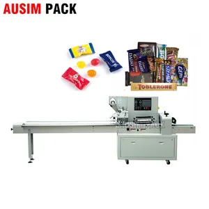 组合自动售货机蘑菇棒棒糖包装机/表格填充密封枕头甜糖果包装机