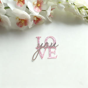 Nuovo Stile 2026: Decorazioni per Torte e Cupcake a Forma di Cuore in Acrilico Inciso a Strati, Ecologiche e Adorabili per San Valentino - Product Image 3