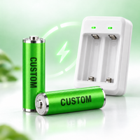 Batterie rechargeable AA Ni-MH 2500mAh 1.2V, cellule cylindrique pour télécommandes, électronique grand public, jouets, CE ROHS