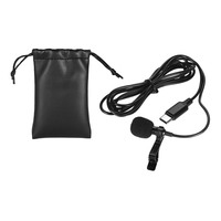 Micrófono de Condensador Omnidireccional Tipo C Mini, Inalámbrico, Portátil, de Solapa, con Clip, para Grabación en Android, de Plástico
