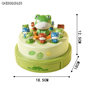 เครื่องหมุนไฟฟ้าสำหรับจับหนังสติ๊ก<span class=keywords><strong>กบ</strong></span>ของเล่นแบบอินเตอร์แอคทีฟสำหรับ<span class=keywords><strong>เด็ก</strong></span>ของขวัญวันเกิด - Product Image 6