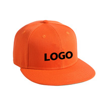 Loopcap met tropische, ademende, waterdichte unisex snapback sluiting, gepersonaliseerd logo, vintage oranje, verstelbaar, sportmodel.
