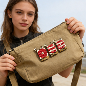 Spilla personalizzata Bangtan BOYS Arirang con perline e ciondolo, spilla dell'amicizia per concerti Kpop, borsa tote, spilla da risvolto, merchandising per fan, ideale come omaggio - Product Image 5