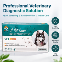 Test combiné Parvovirus/Giardia CPV/GIA Canin – Kit de détection vétérinaire rapide triple en une étape pour hôpitaux vétérinaires