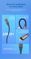 MFI Factory Tipo C Cable de carga USB C a 8 pines para iPhone Cable de cargador Carga rápida Cable compatible con IOS
