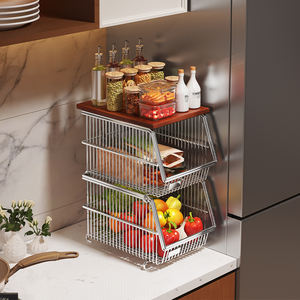 R Étagère de cuisine pour épices Huile salée <span class=keywords><strong>Sauce</strong></span> <span class=keywords><strong>soja</strong></span> et vinaigre-Support de rangement multifonctionnel pour comptoir de maison Acier inoxydable - Product Image 2