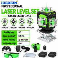 Niveau laser HIERKIN fiable pour la construction routière et l'aménagement paysager, 16 lignes 4D, auto-nivelant, niveau laser 2D