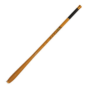 Canne à pêche ultra-courte en fibre de carbone 3,5 m, action moyenne rapide, pour truite, couleur bambou rouge caméléon, canne à main rétractable - Product Image 1